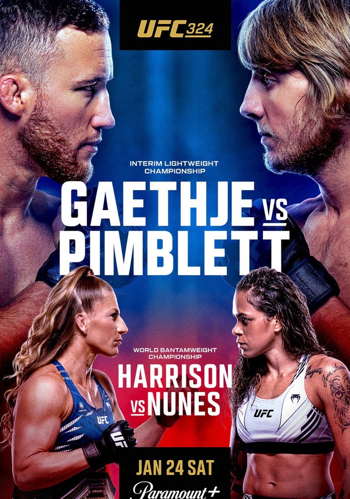 UFC 324: Gaethje vs. Pimblett poster