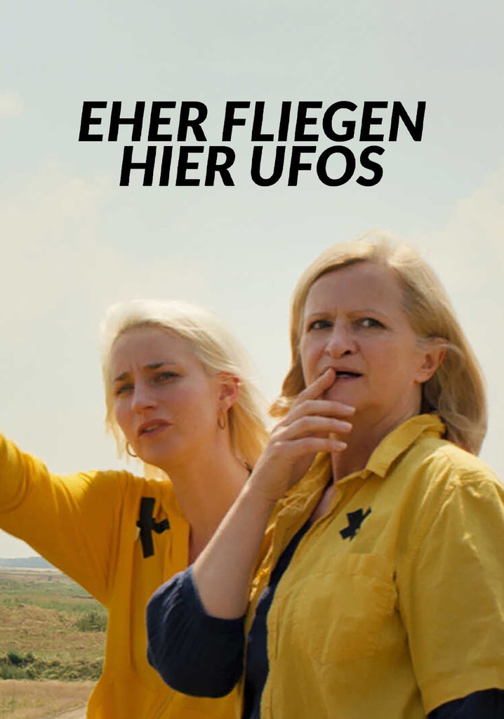 Eher fliegen hier UFOs poster