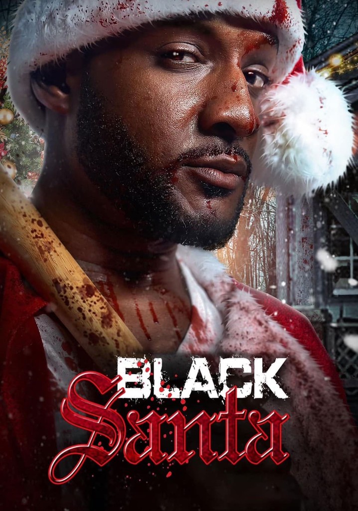 Black Santa poster