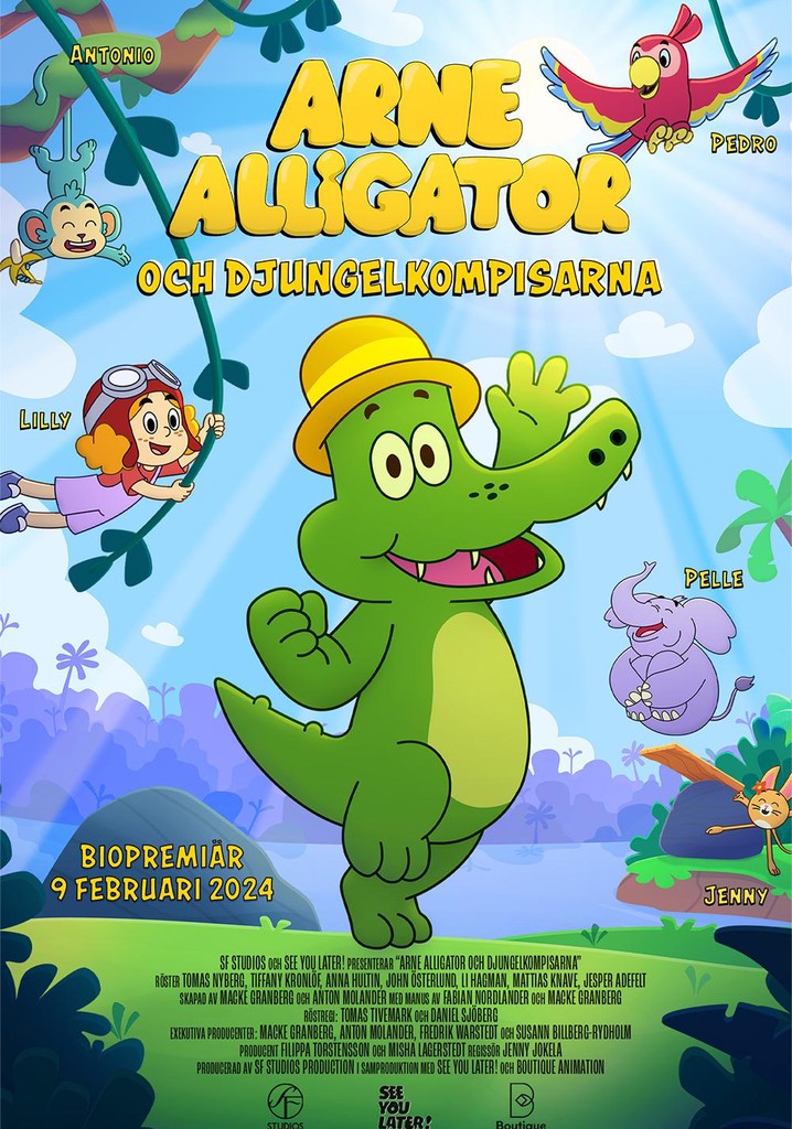 Arne Alligator och djungelkompisarna poster