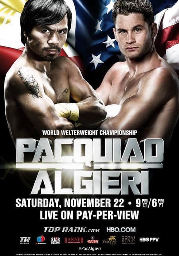 Manny Pacquiao vs. Chris Algieri poster