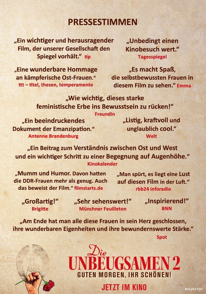 Die Unbeugsamen II - Guten Morgen, ihr Schönen! poster