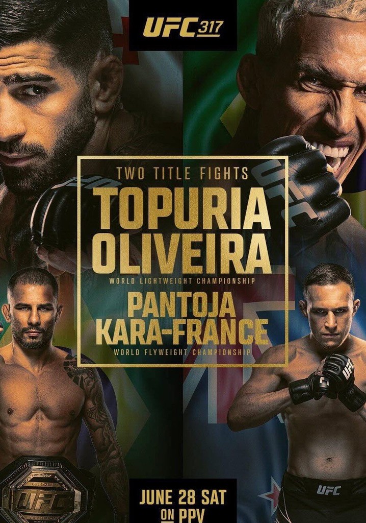 UFC 317: Topuria vs. Oliveira poster