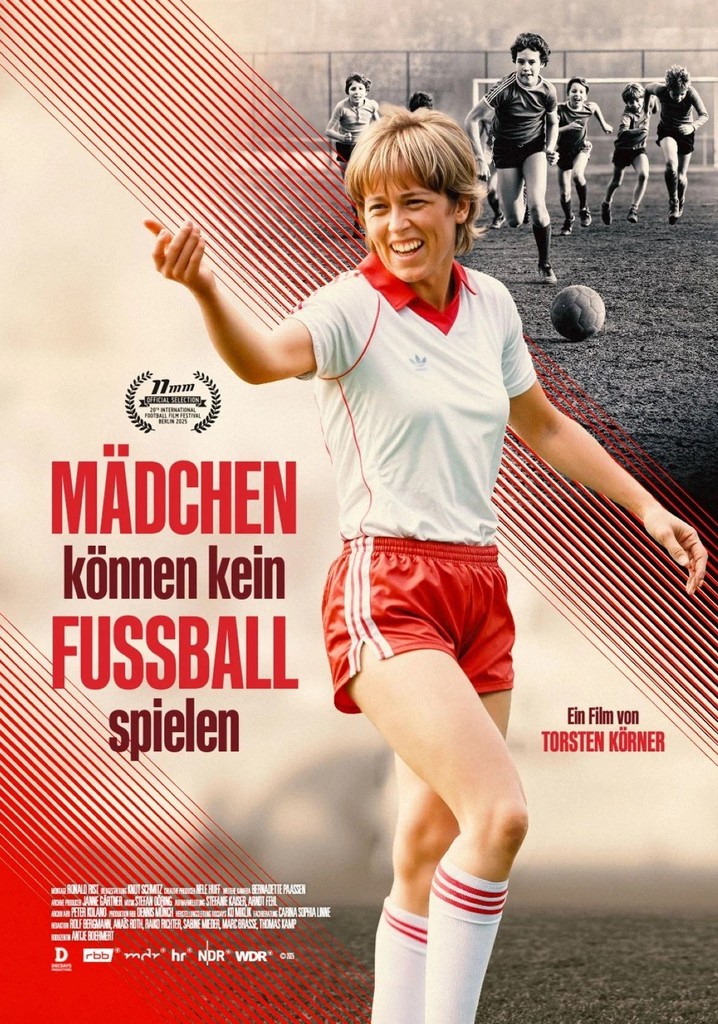 Mädchen können kein Fußball spielen poster