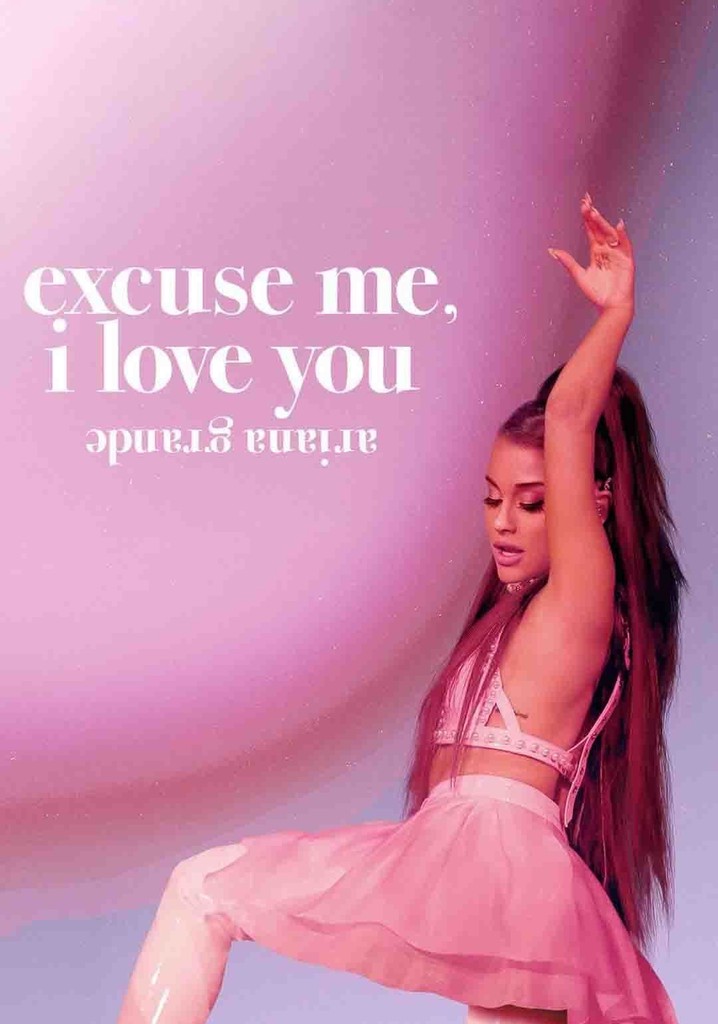 ariana grande: excuse me, i love you poster