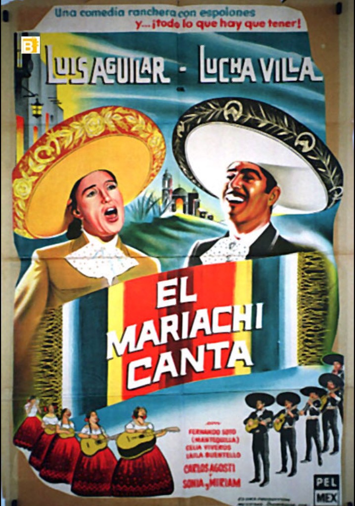 El mariachi canta poster
