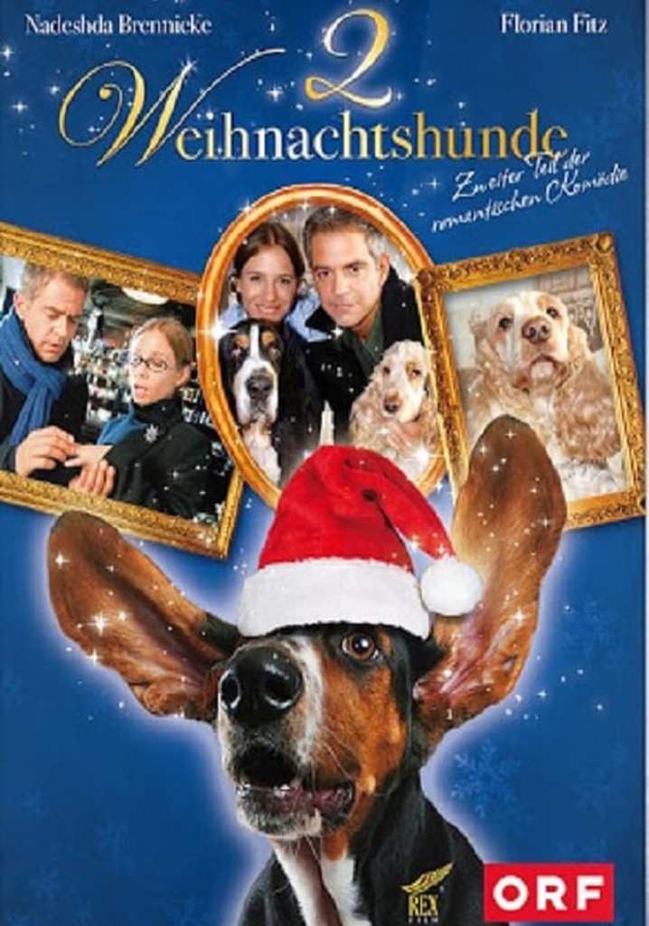 Zwei Weihnachtshunde poster
