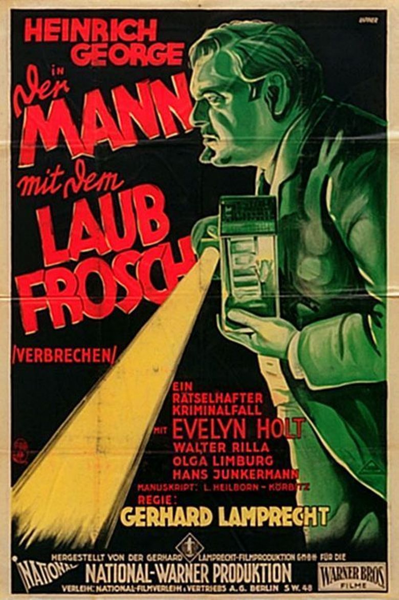 Der Mann mit dem Laubfrosch poster