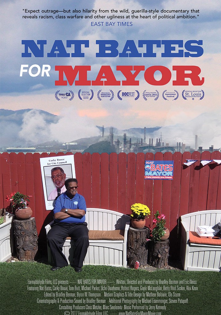 Nat Bates For Mayor poster