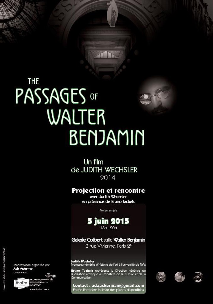 The Passages of Walter Benjamin poster