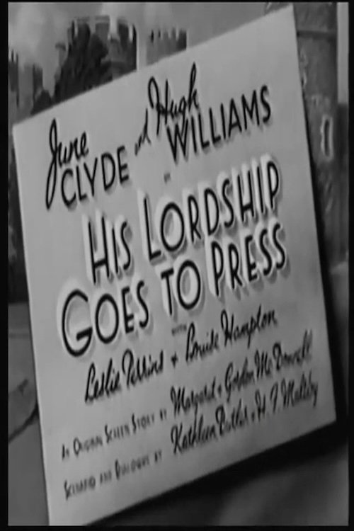 His Lordship Goes to Press poster