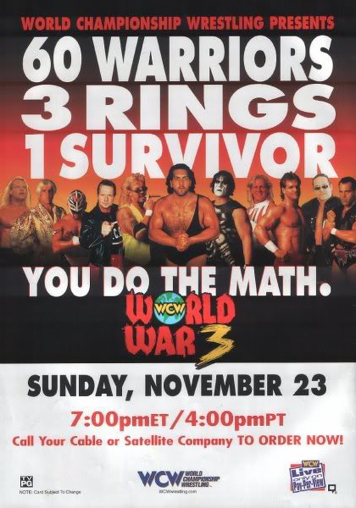 WCW World War 3 1997 poster