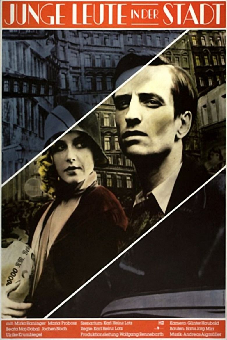 Junge Leute in der Stadt poster