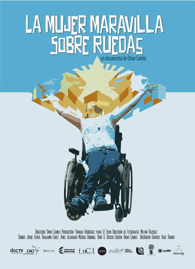 La mujer maravilla sobre ruedas poster