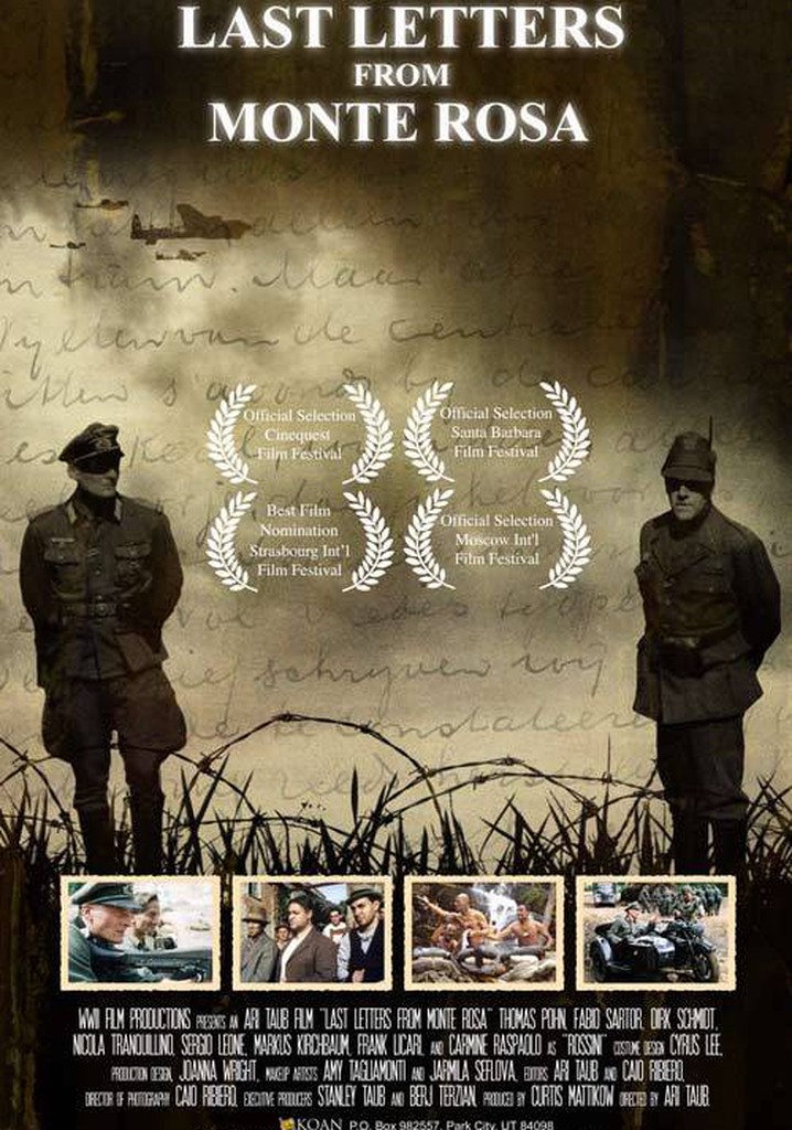 Last Letters from Monte Rosa poster