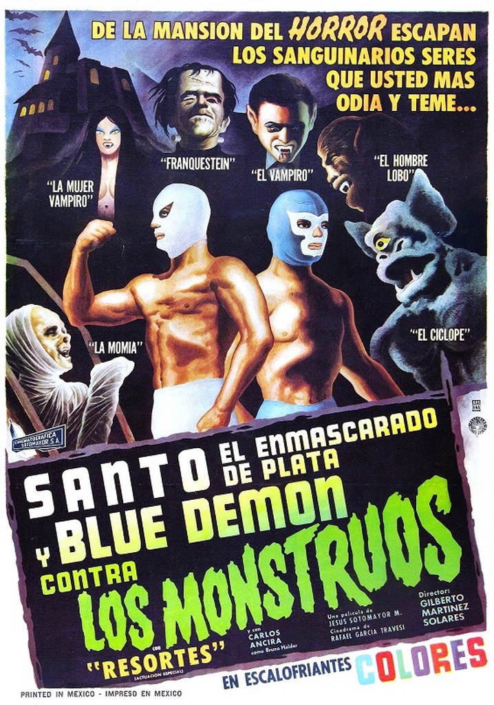 Santo and Blue Demon Against the Monsters poster