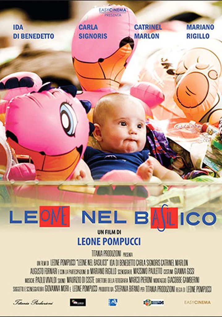 Leone nel basilico poster