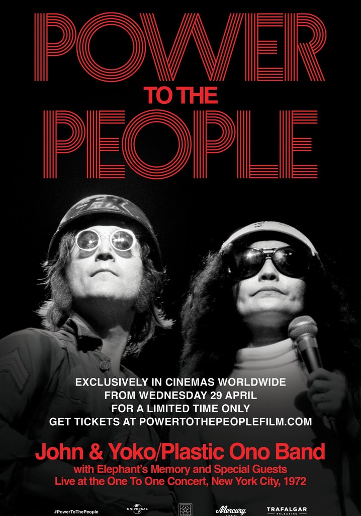 Power To The People: John & Yoko Live in NYC poster