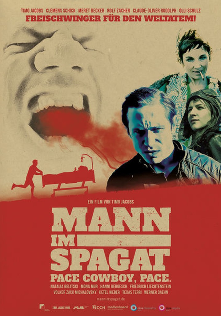 Mann im Spagat poster
