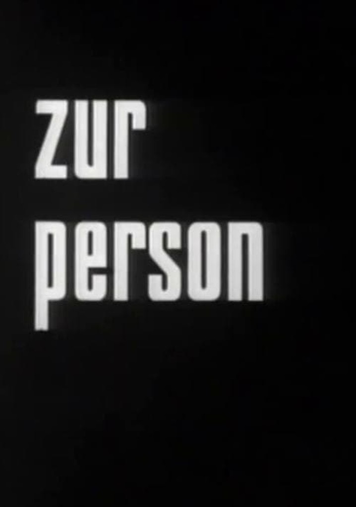 Zur Person poster