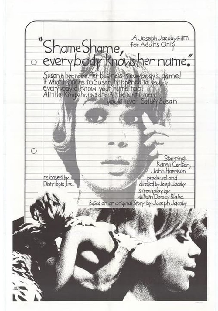 Shame, Shame, Everybody Knows Her Name poster