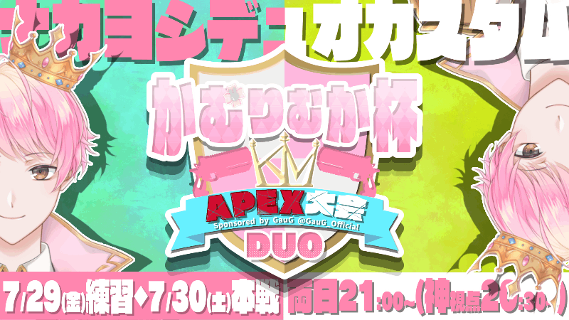 第6回かむりむか杯APEXデュオカスタム（Twitter固定ツイートに詳細あり）_Image