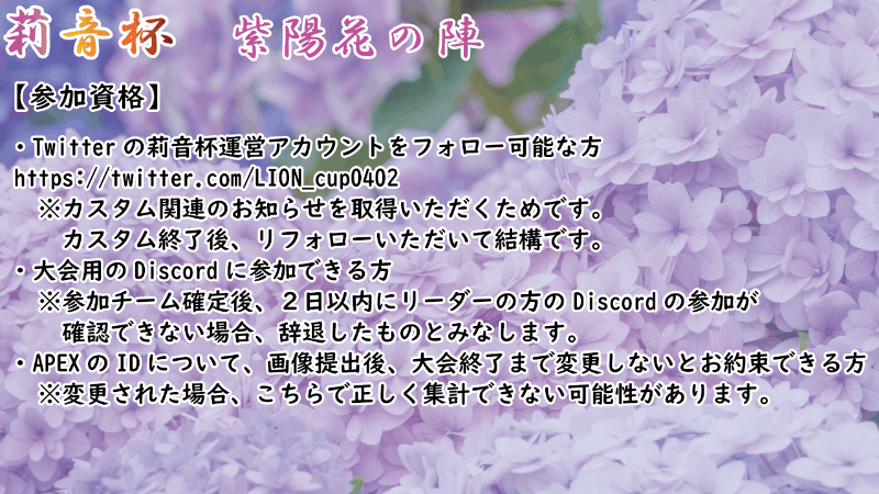 莉音杯-紫陽花の陣-　ゆるっとカジュアルカスタム♪_Image