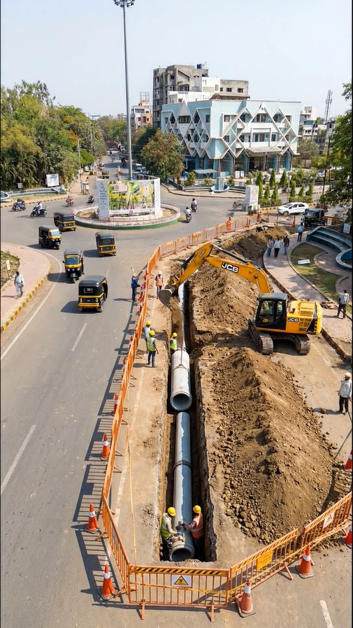 Raju Mama Bhole: Transforming Jalgaon’s Infrastructure (AI Concept)