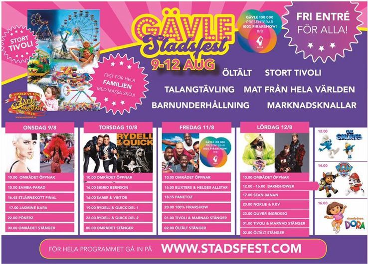 Gävle stadsfest tillbaka - I ny skepnad 