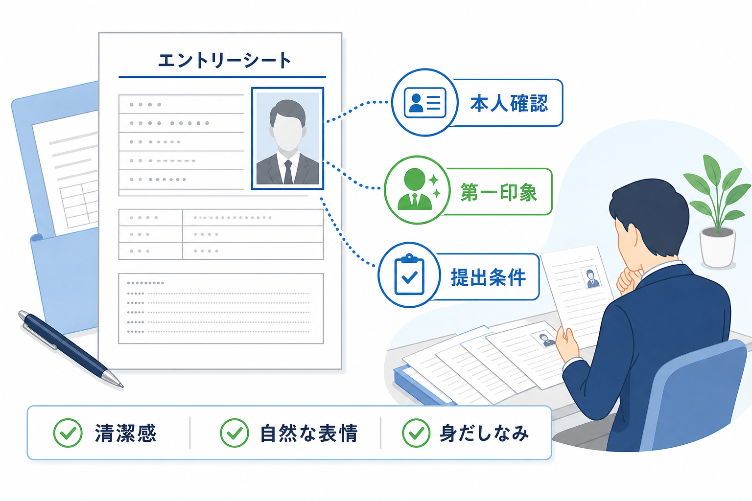 エントリーシート-写真-重要性-本人確認-第一印象