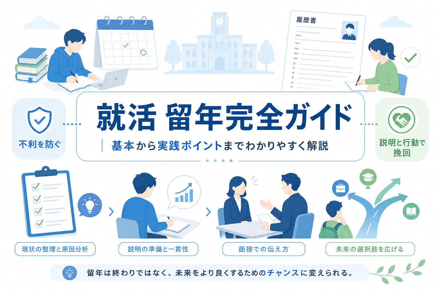 就活で留年すると不利？就活留年と就職浪人の完全ガイド