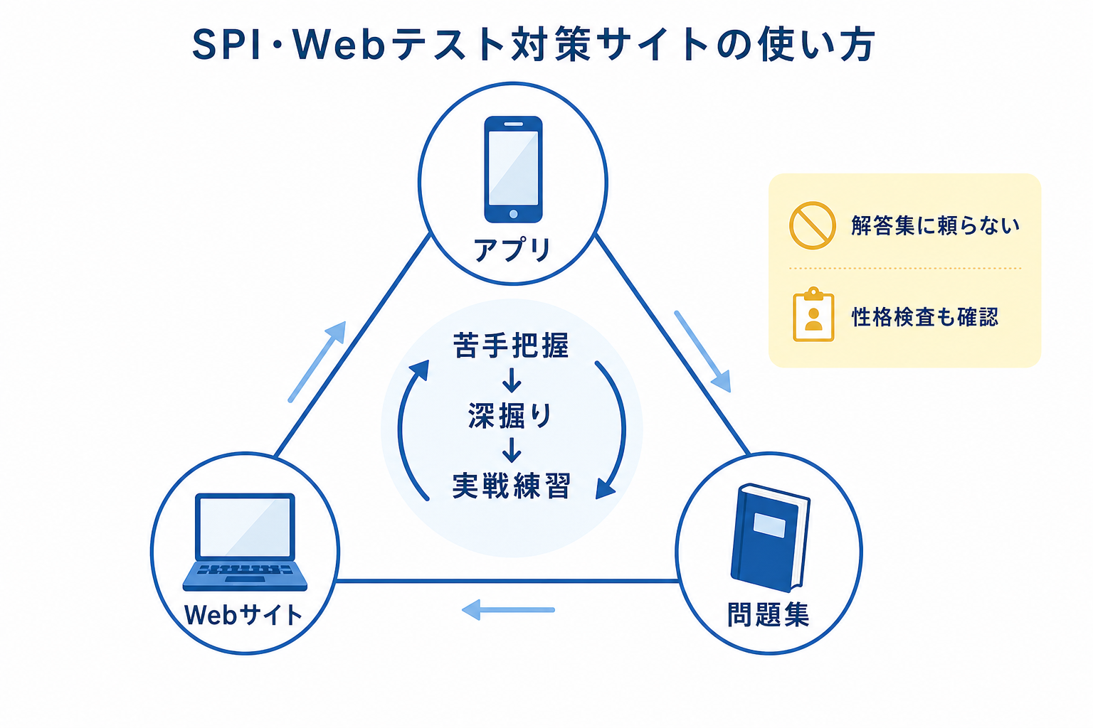 就活-サイト-SPI-Webテスト対策-アプリ-問題集