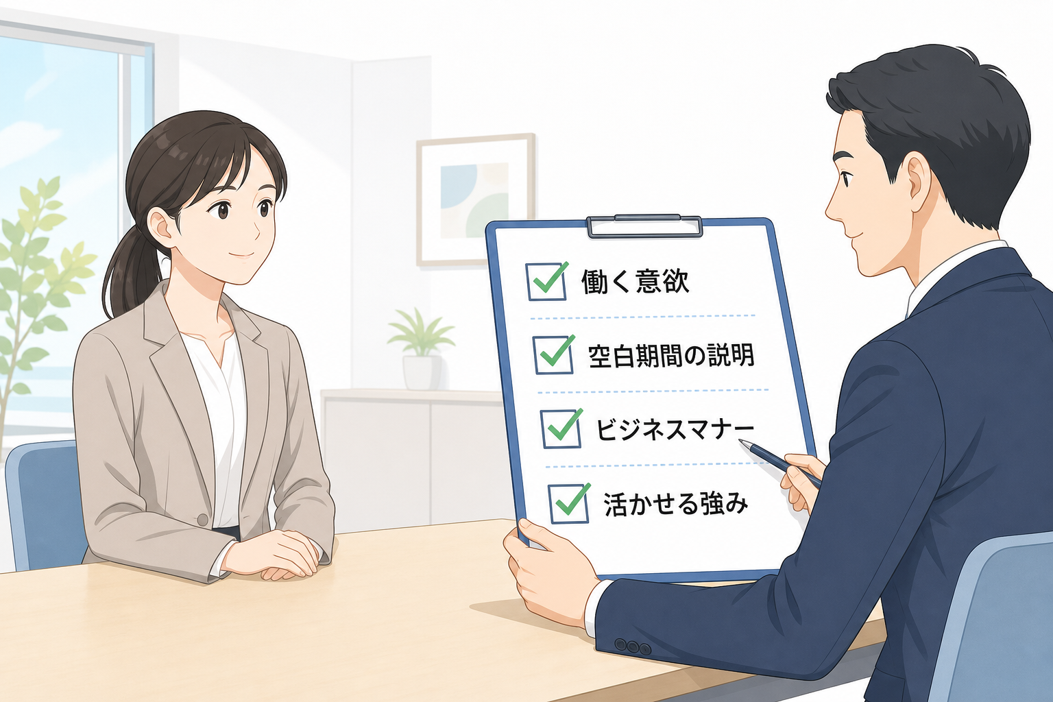 就活-既卒-企業が見るポイント-空白期間-面接対策