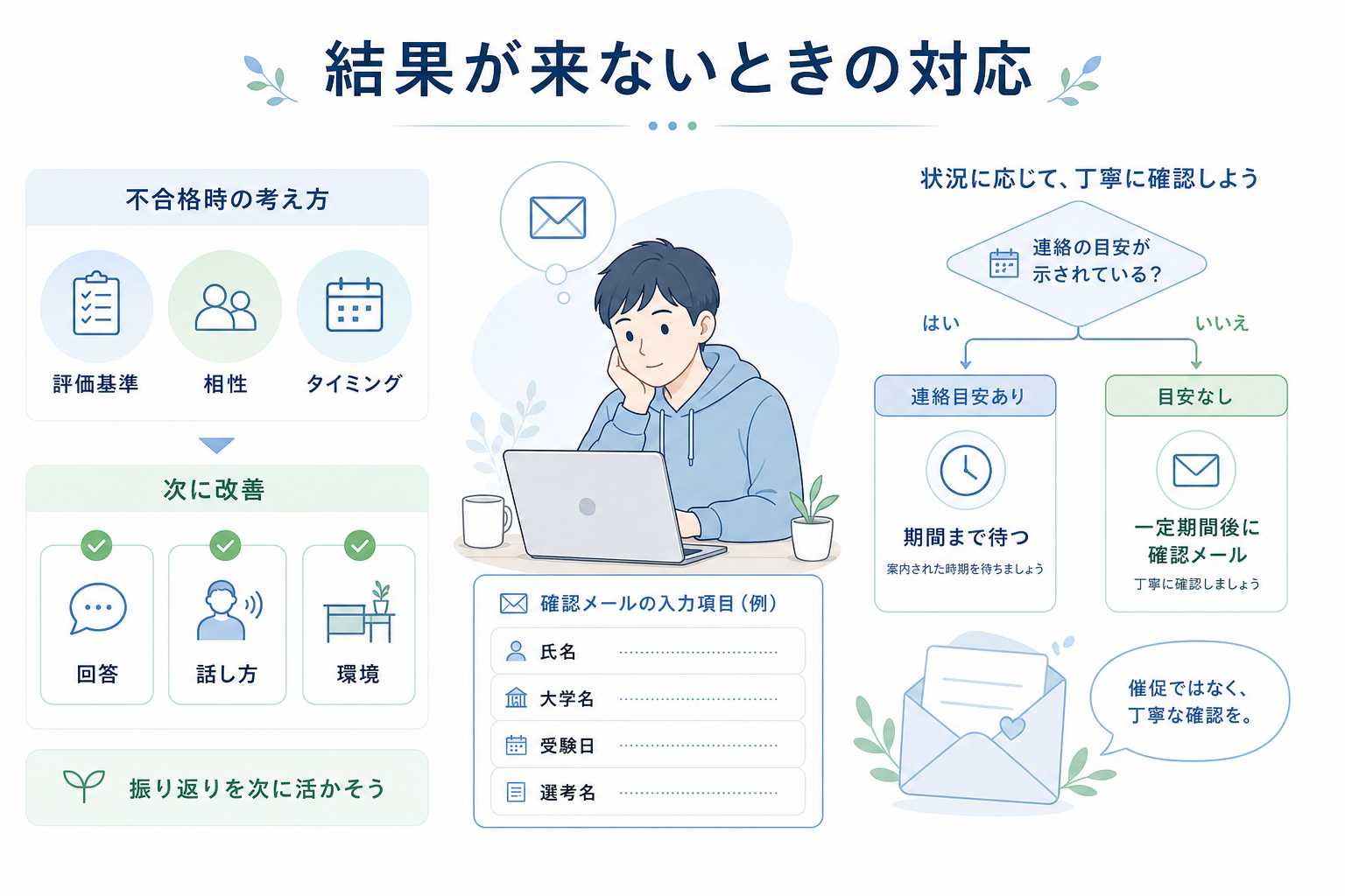 面接-AI面接-結果が来ない-確認メール-次の面接対策