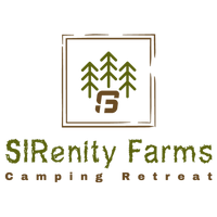 SIRenity Farms Camping Retreat Logo