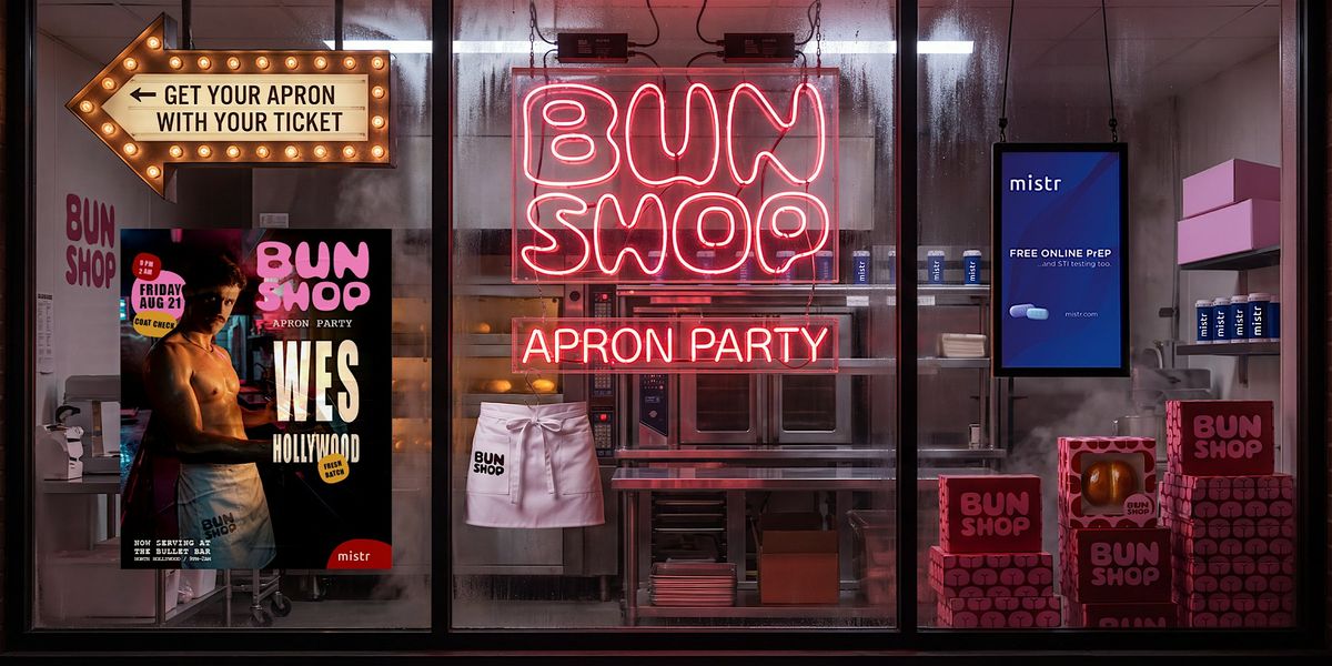 Bun Shop Apron Party LA - August Edition flyer