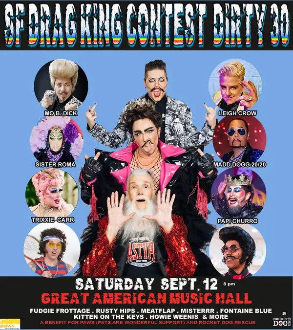 30th Annual SF Drag King Contest flyer