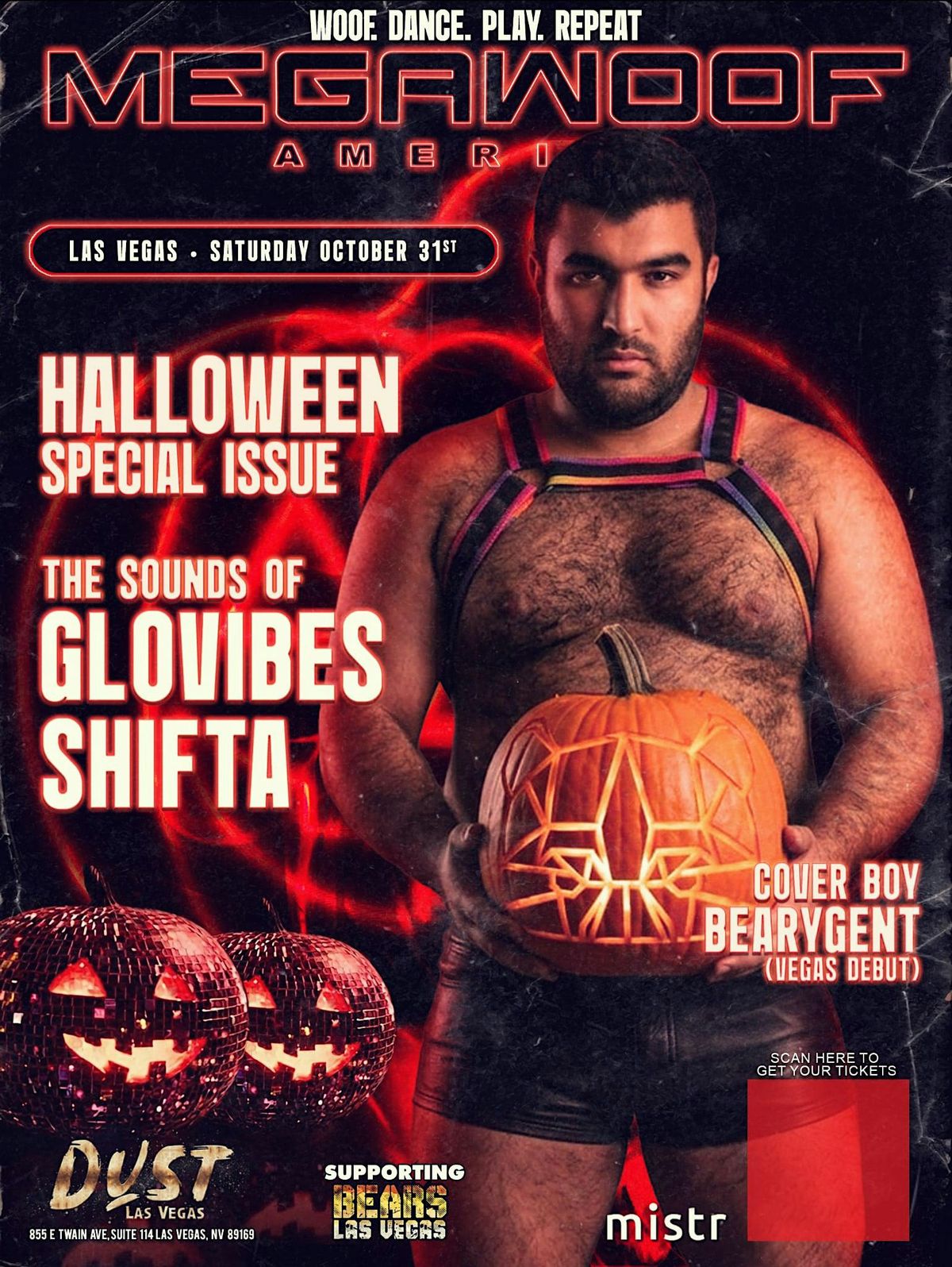 MEGAWOOF AMERICA - LAS VEGAS - HALLOWEEN flyer