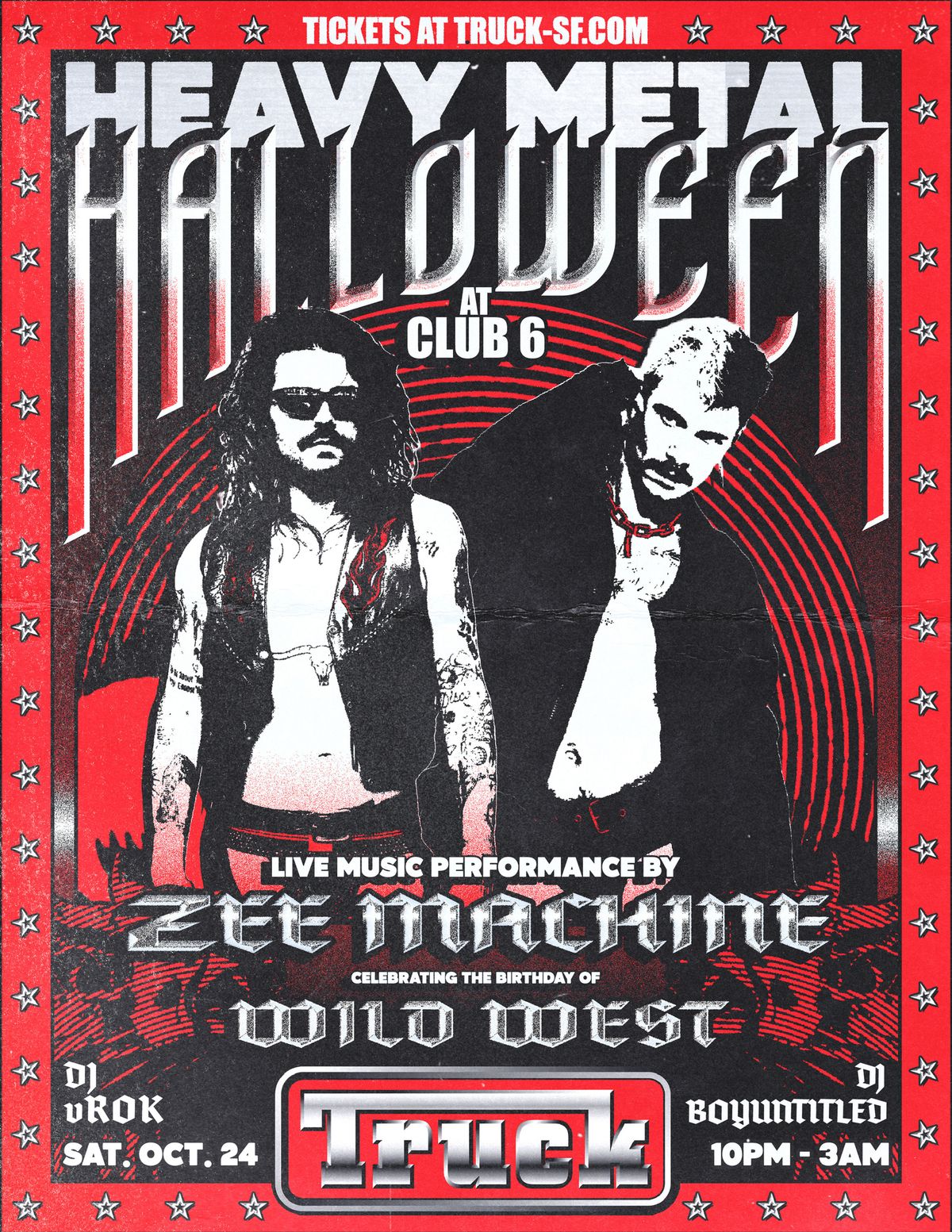 Heavy Metal Halloween ft Zee Machine flyer