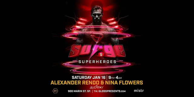 SURGE⁵: Super Heroes flyer