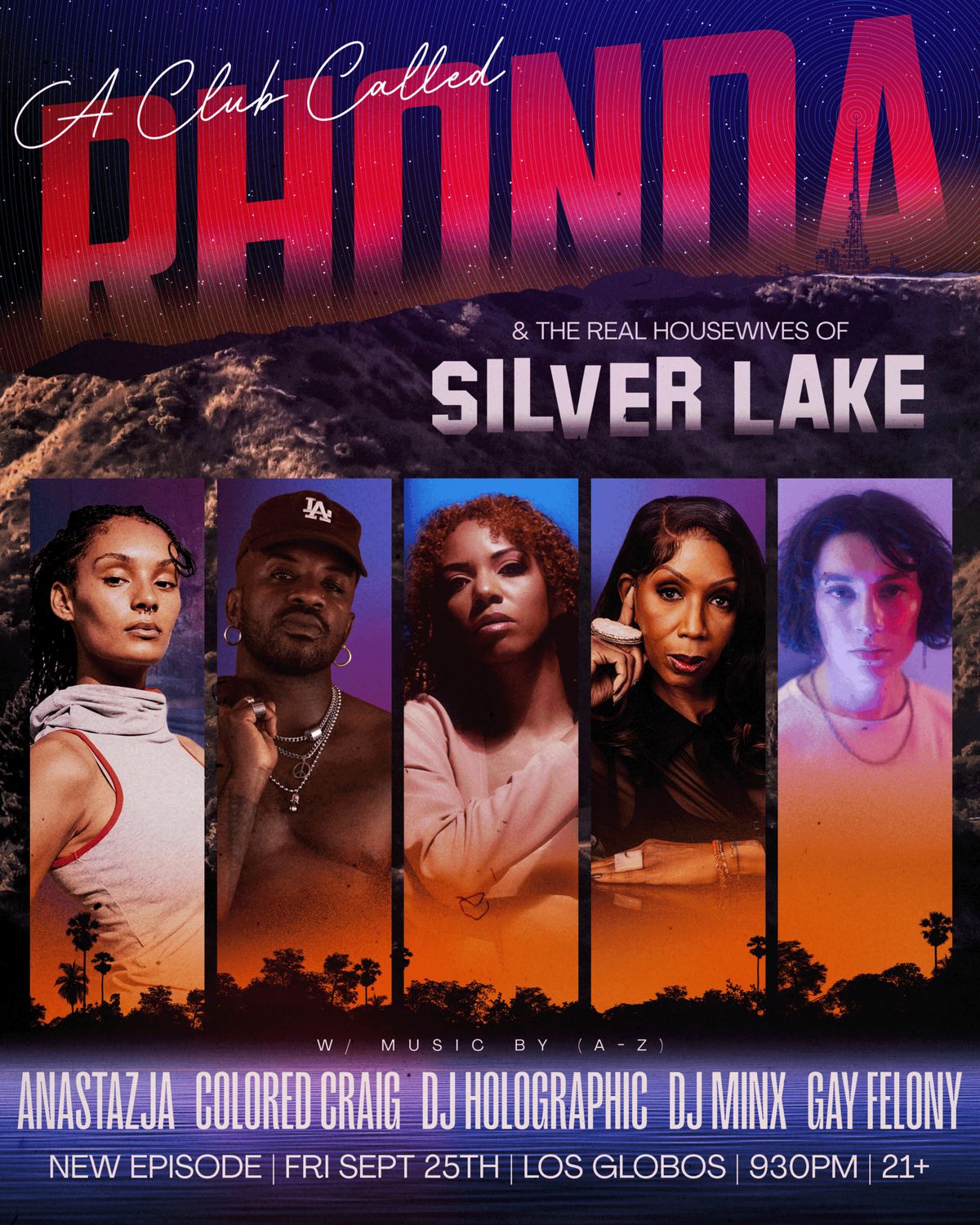 A Club Called Rhonda with DJ Minx, DJ Holographic, Anastazja, Colored Craig flyer