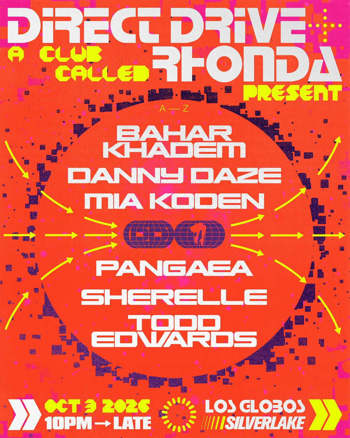 Direct Drive & Rhonda INTL present SHERELLE, Todd Edwards, Pangaea, Danny Daze, Mia Koden flyer