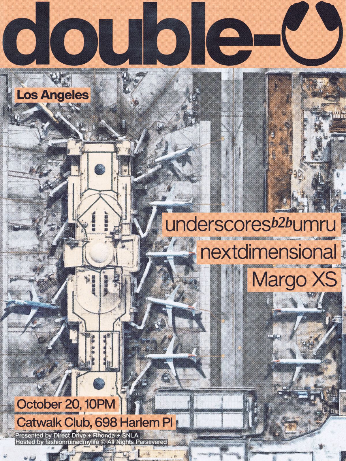 double-u los angeles: underscores b2b umru w/ nextdimensional & Margo XS flyer