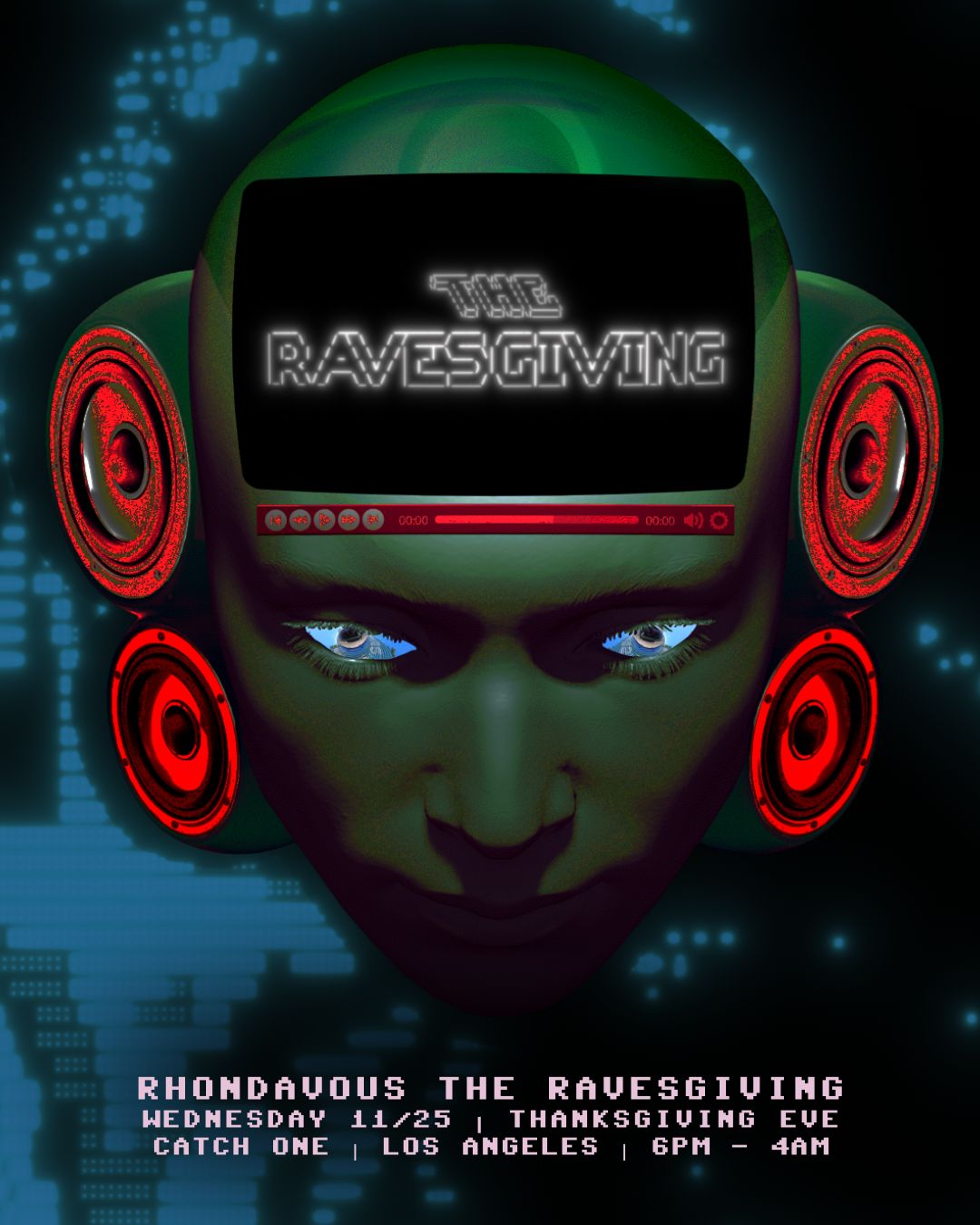 Rhondavous: The Ravesgiving flyer