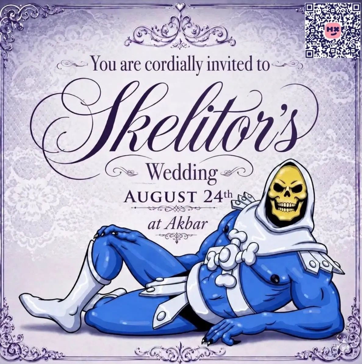 Skeletor’s Wedding flyer