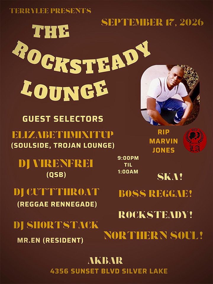 The Rocksteady Lounge flyer