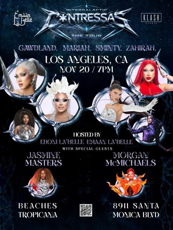 Intergalactic C*NTRESSAS The Tour flyer