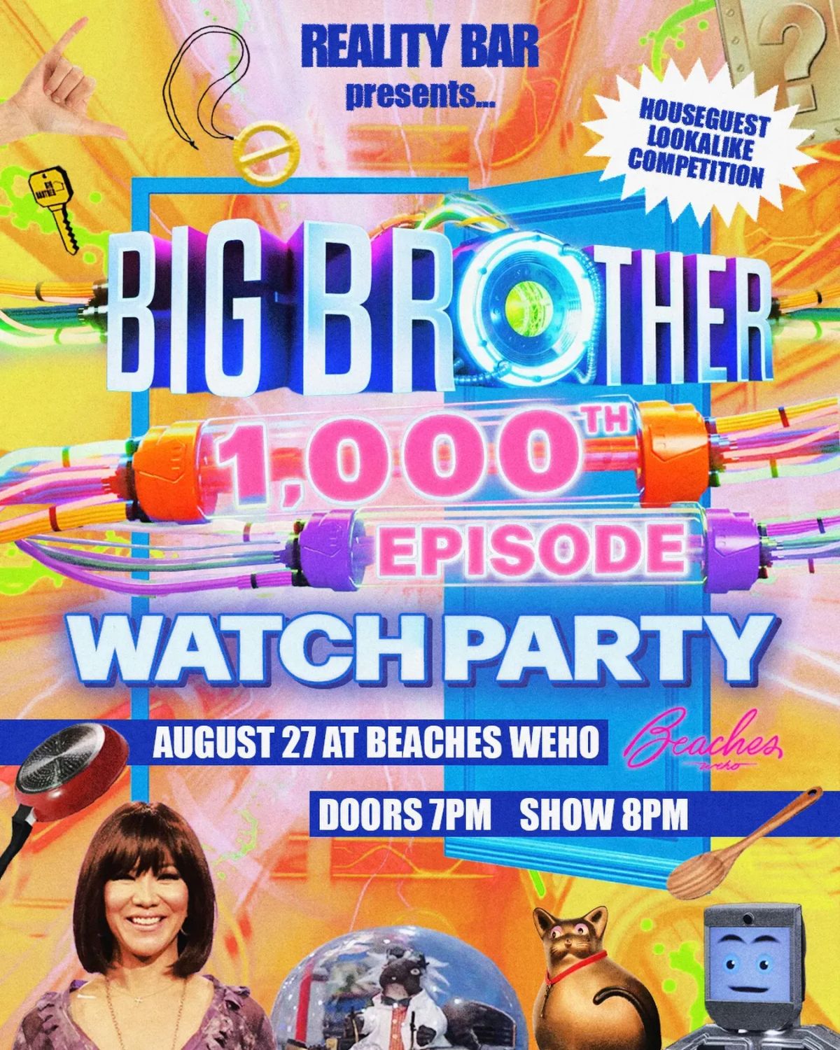 Big Brother Watch Party flyer