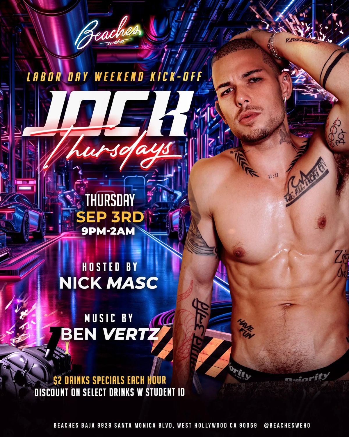 Jock Thursdays flyer
