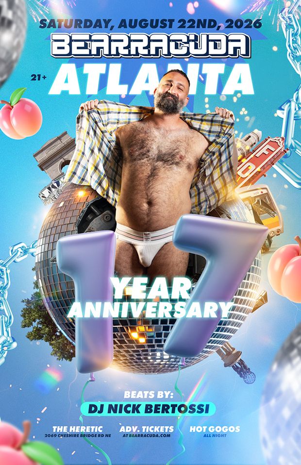 Bearracuda Atlanta 17 Year Anniversary flyer